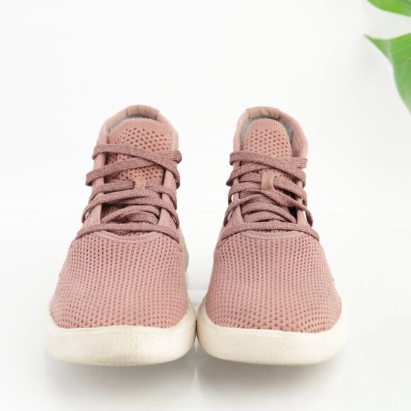 Allbirds Womens TT Tree Topper Running Shoe Size 7 Pink High Top Knit Sneaker - Picture 2 of 12